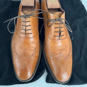 Hugo Boss Wingtip Leather Dress Shoes